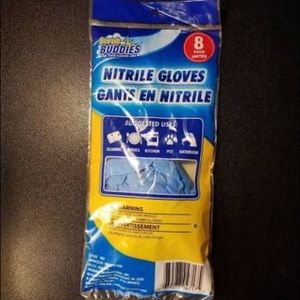 10 bags; Scrub Buddies Nitrile Gloves 8 pack count